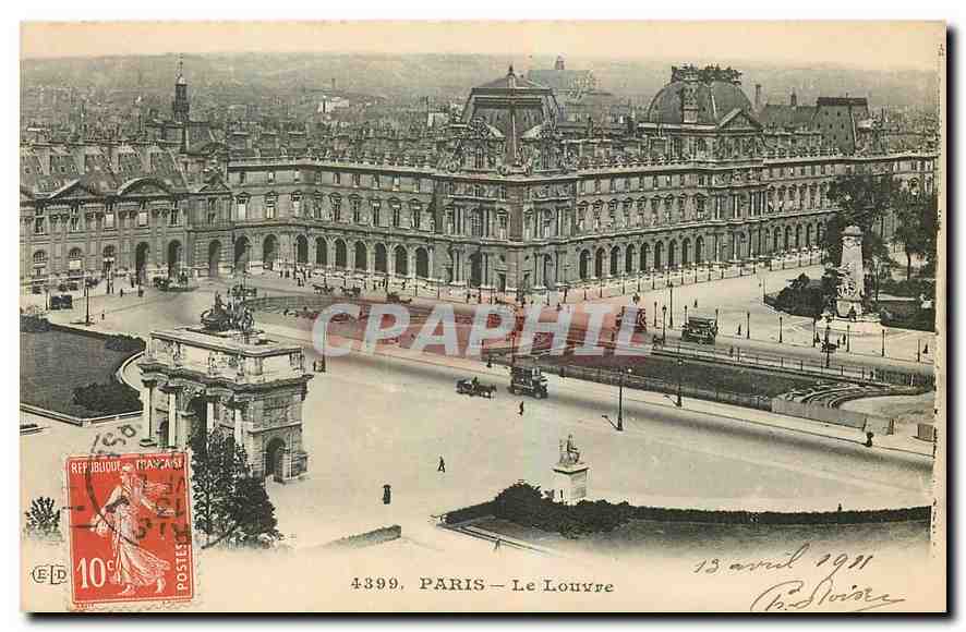 CPA Paris Le Louvre 