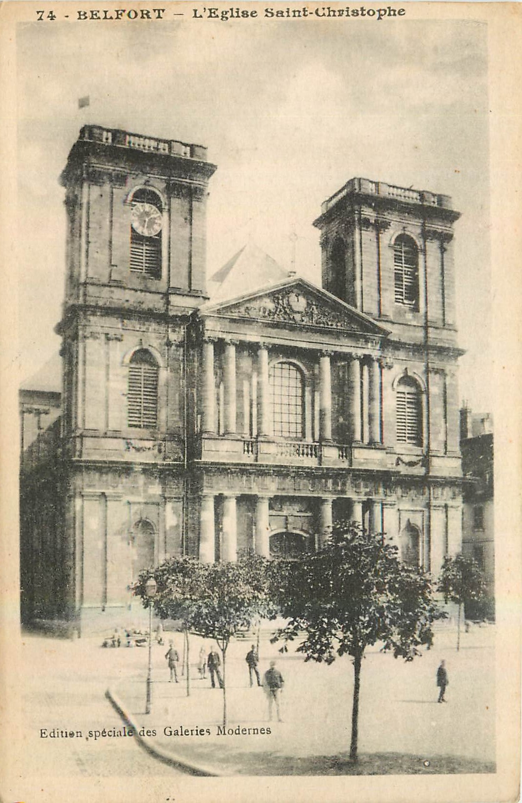 Belfort — L'Église Saint-Christophe — Édition spéciale des Galeries Modernes