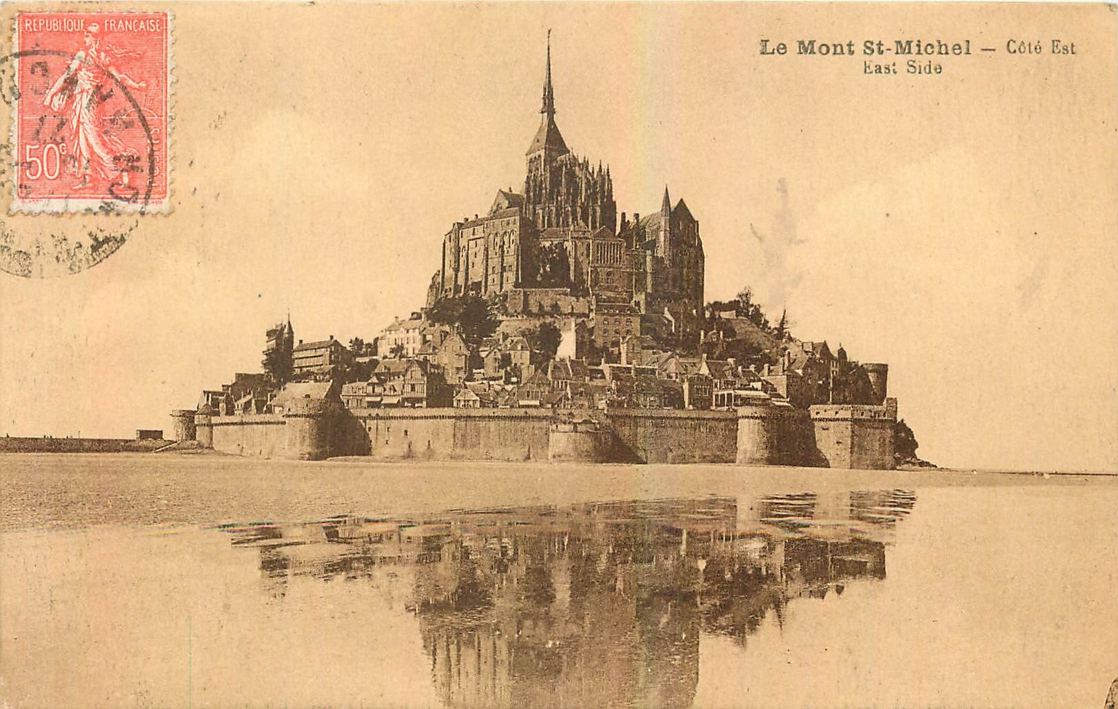 CPA Le Mont St Micel Cote Est 