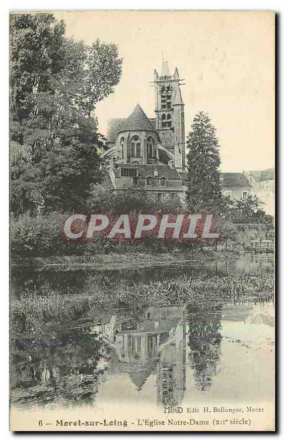 CPA Moret sur Loing l'Eglise Notre Dame 