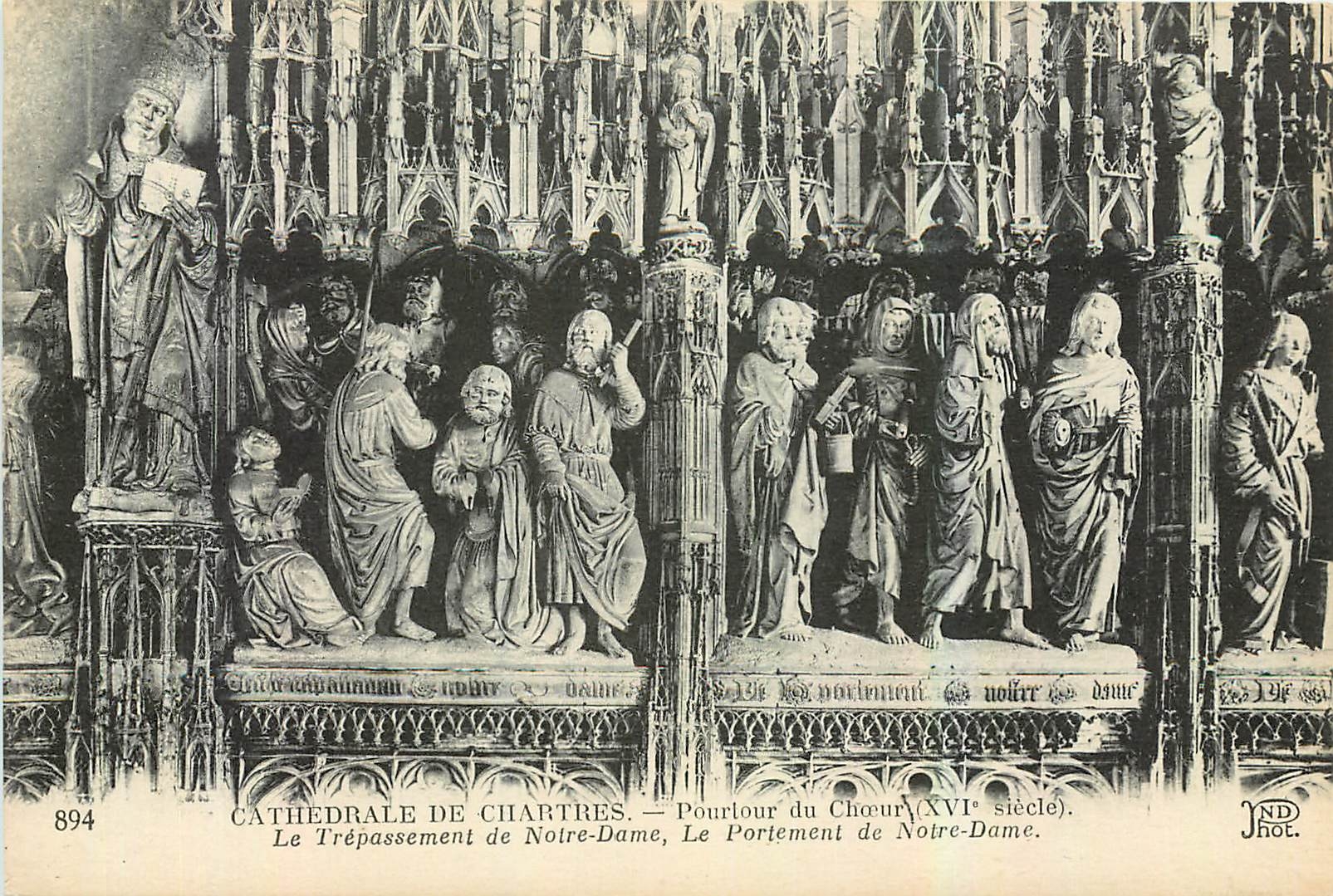 CPA Cathedrale de Chartres Pourlour du Choeur 