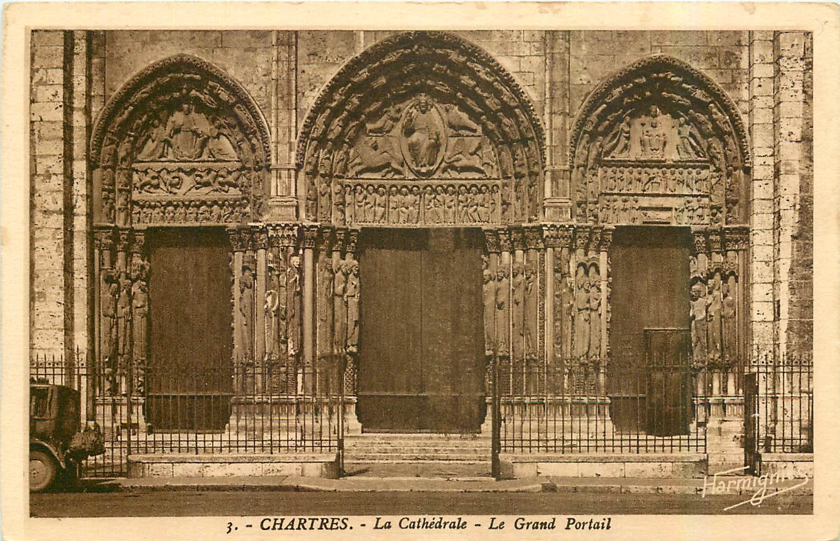 CPA Chartres La Cathedrale Le Grand Portail 