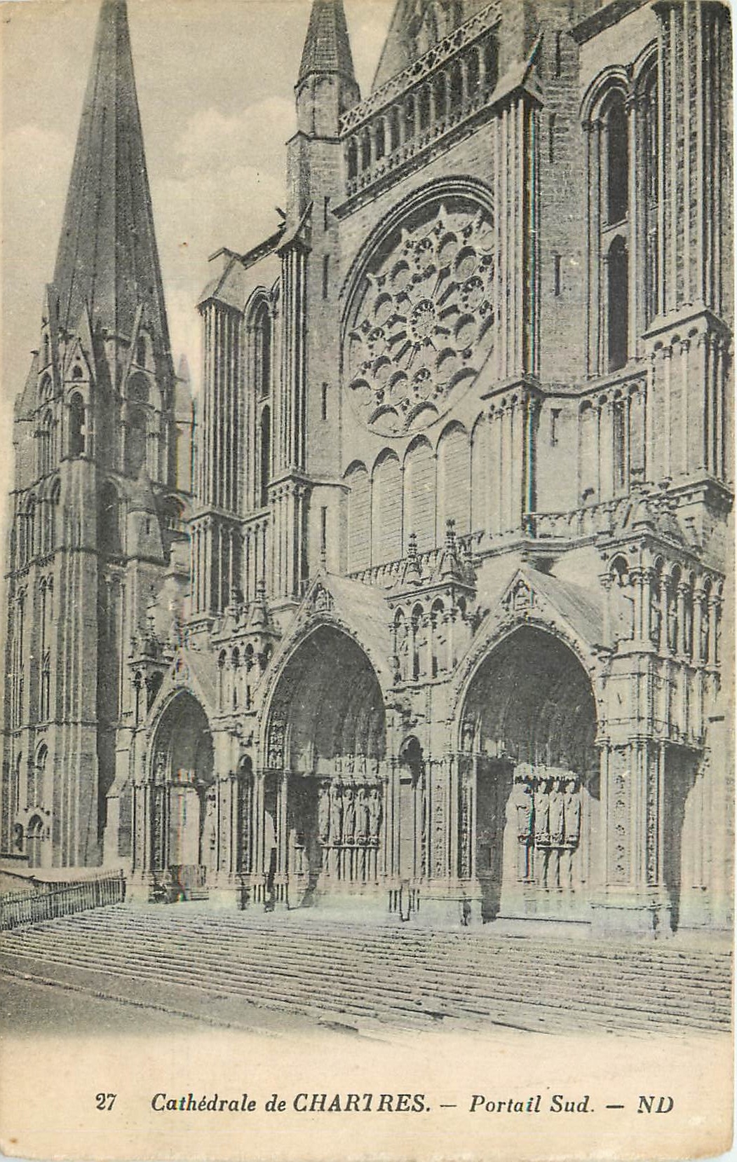 CPA Cathedrale de Chartres Portail Sud 