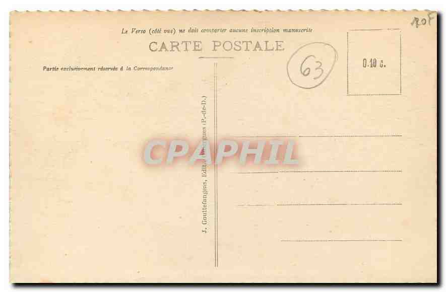 CPA Le Puy de Dome vu du pled  — Verso