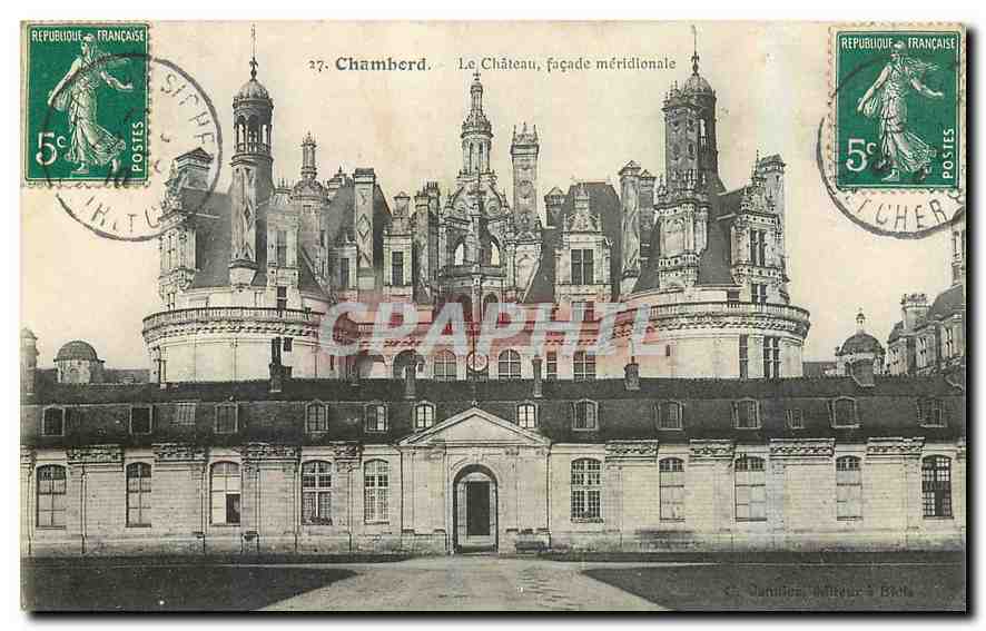 CPA Chambord Le Chateau facade meridionale 