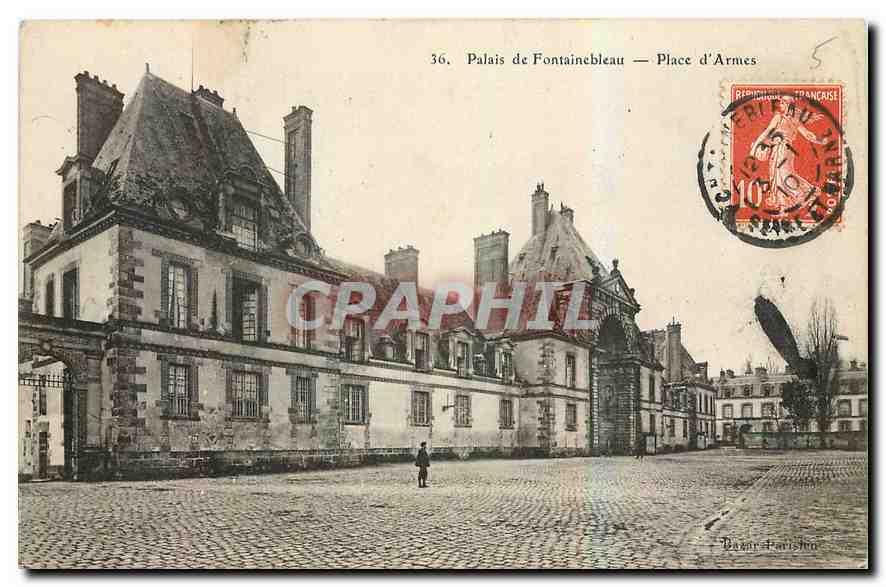 Schloss Fontainebleau — Place d'Armes — CPAPHIL
