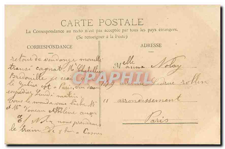 CPA St Satur Vue generale et Viaduc  — Rückseite