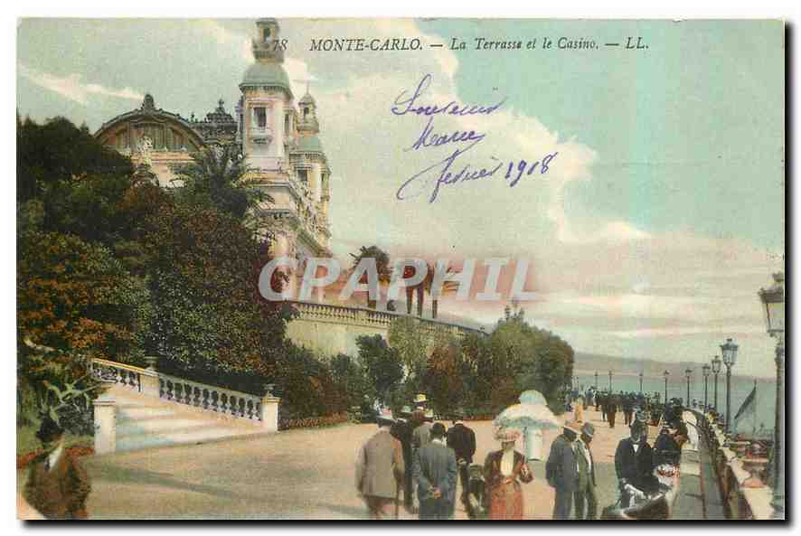 CPA Monte Carlo La Terrasse et le Casino 