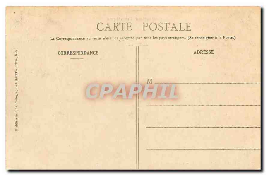 Monte-Carlo - Casino et Jardins — Collection Artistique — Edition Giletta, phot., Nice — Back