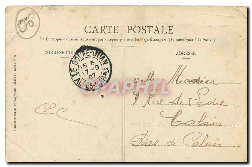 Monaco - La Principauté - Vue générale - Le Rocher — Édition Giletta, phot., Nice, n°702 — Reverso