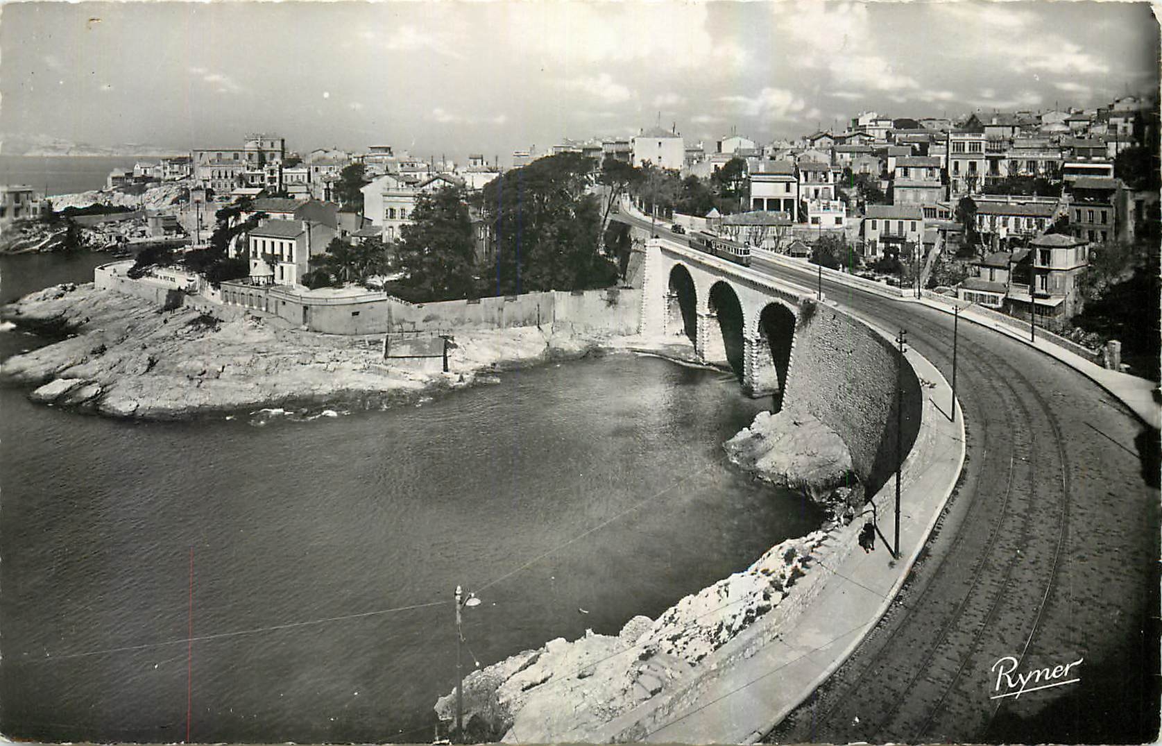 CPA Le Littoral Mediterraneen Marseille Promenade de la Corniche Pont de la Fausse Mannole Le Petit 