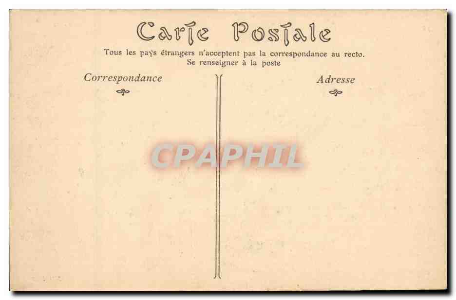 Angers CPA La tour de la haute chaine — Rückseite