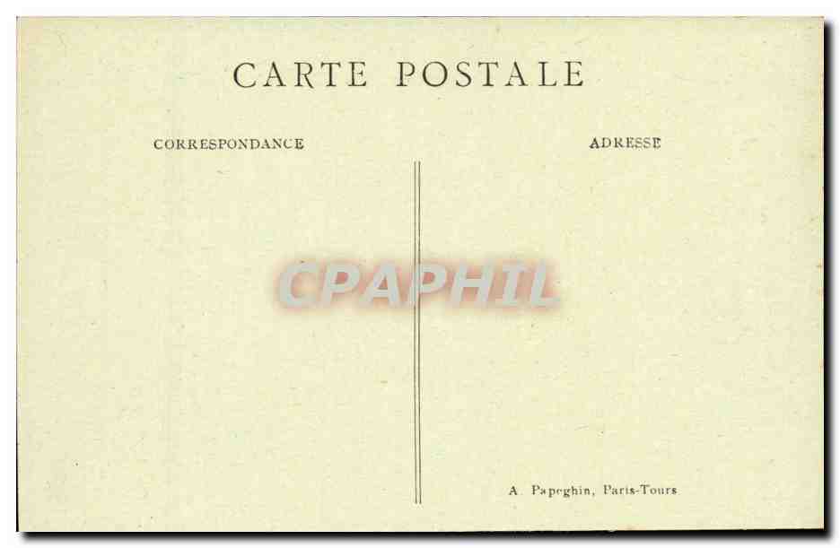 Angers CPA Vue generale du chateau — Rückseite