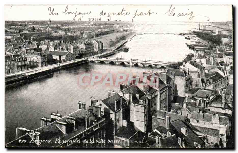 Angers CPA Panorama de la ville basse