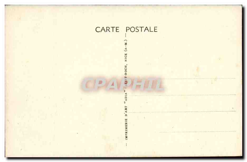 Corse Calvi CPA La ville et la citadelle — Rückseite