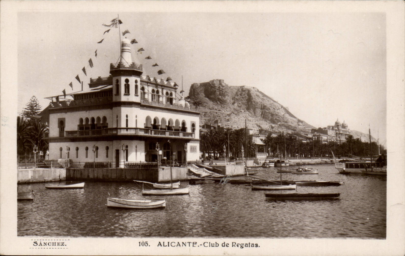 Espagne Spain Alicante CPA Club de Regatas (bateau boat)