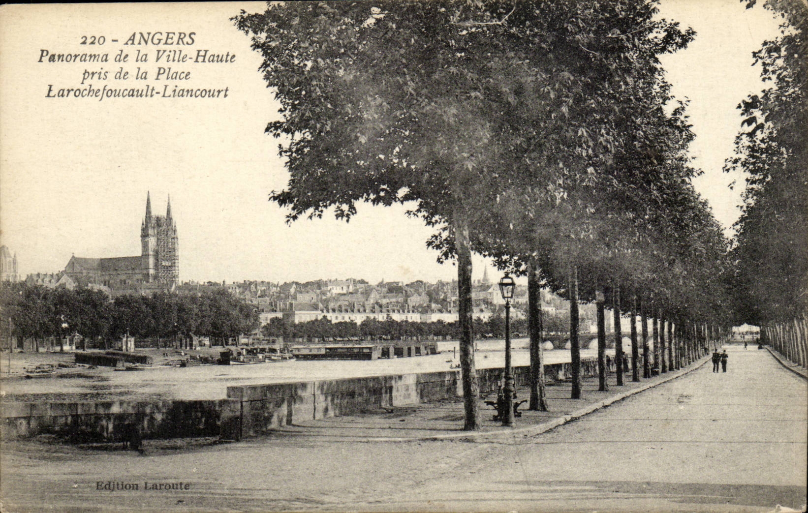 angers CPA Panorama de la ville haute pris de la place Larochefoucault liancourt
