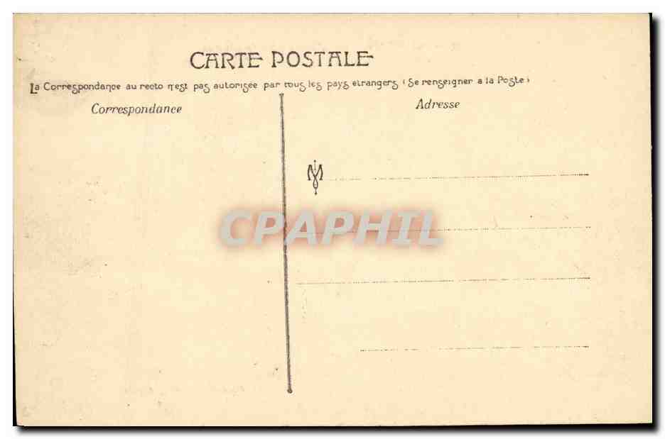 angers CPA Vue generale prise du chateau — Rückseite