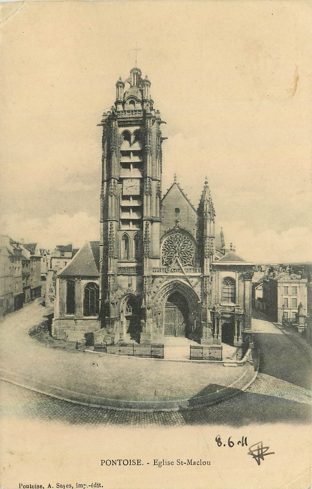 CPA Pontoise Eglise St Maclou 