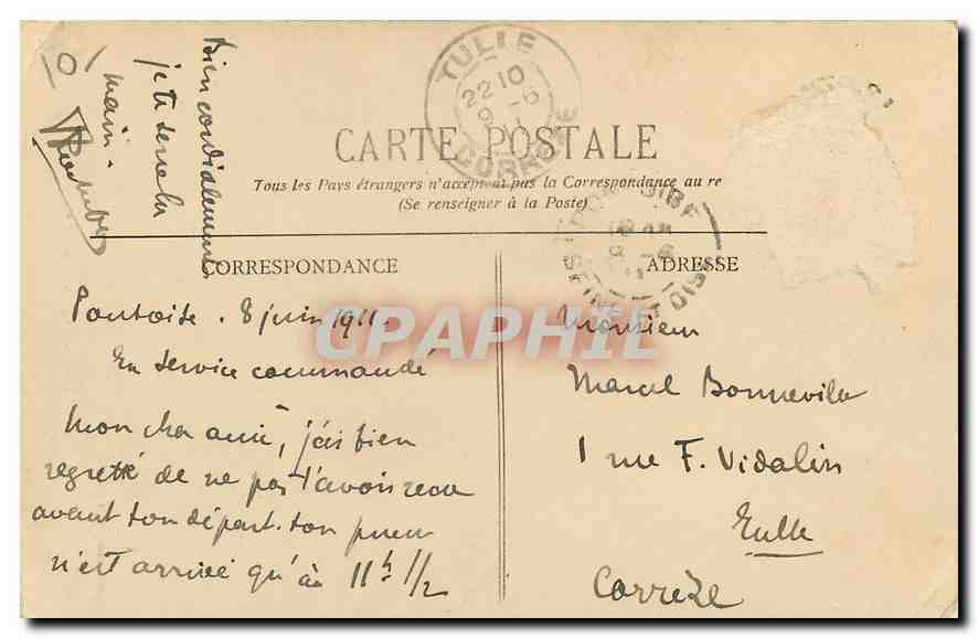 CPA Pontoise Eglise St Maclou  — Back