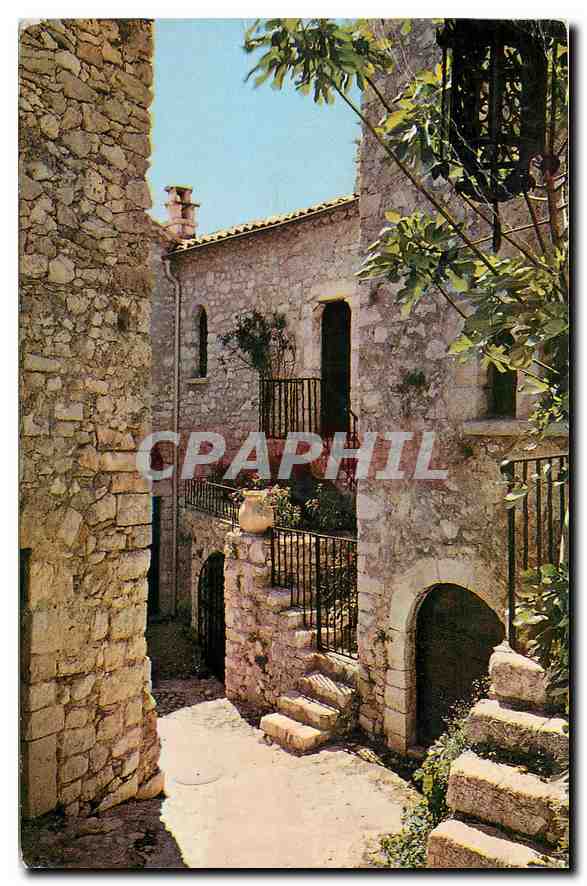 CPA Les Sites Merveilleux de la Cote d'Azur Eze A M un Coin du Pittoresque village 