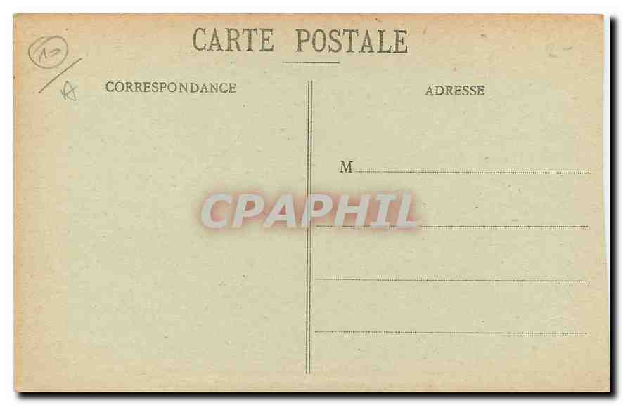 CPA Brienne le Chateau Aube Chambre de napoleon Ier Chambre d'Honneur du Chateau  — Back