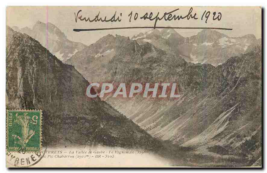 Les Alpes - La Vallée de Gaube - Le Vignemale - BR 3105 - Éditeur Bloc Frères, Bordeaux