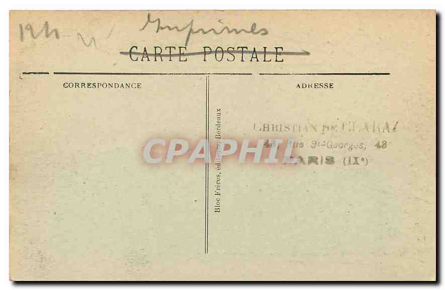 Les Alpes - La Vallée de Gaube - Le Vignemale - BR 3105 - Éditeur Bloc Frères, Bordeaux — Rückseite