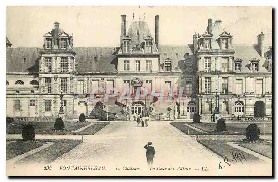 Fontainebleau — Il Castello — La Corte degli Addii — LL. — n° 292