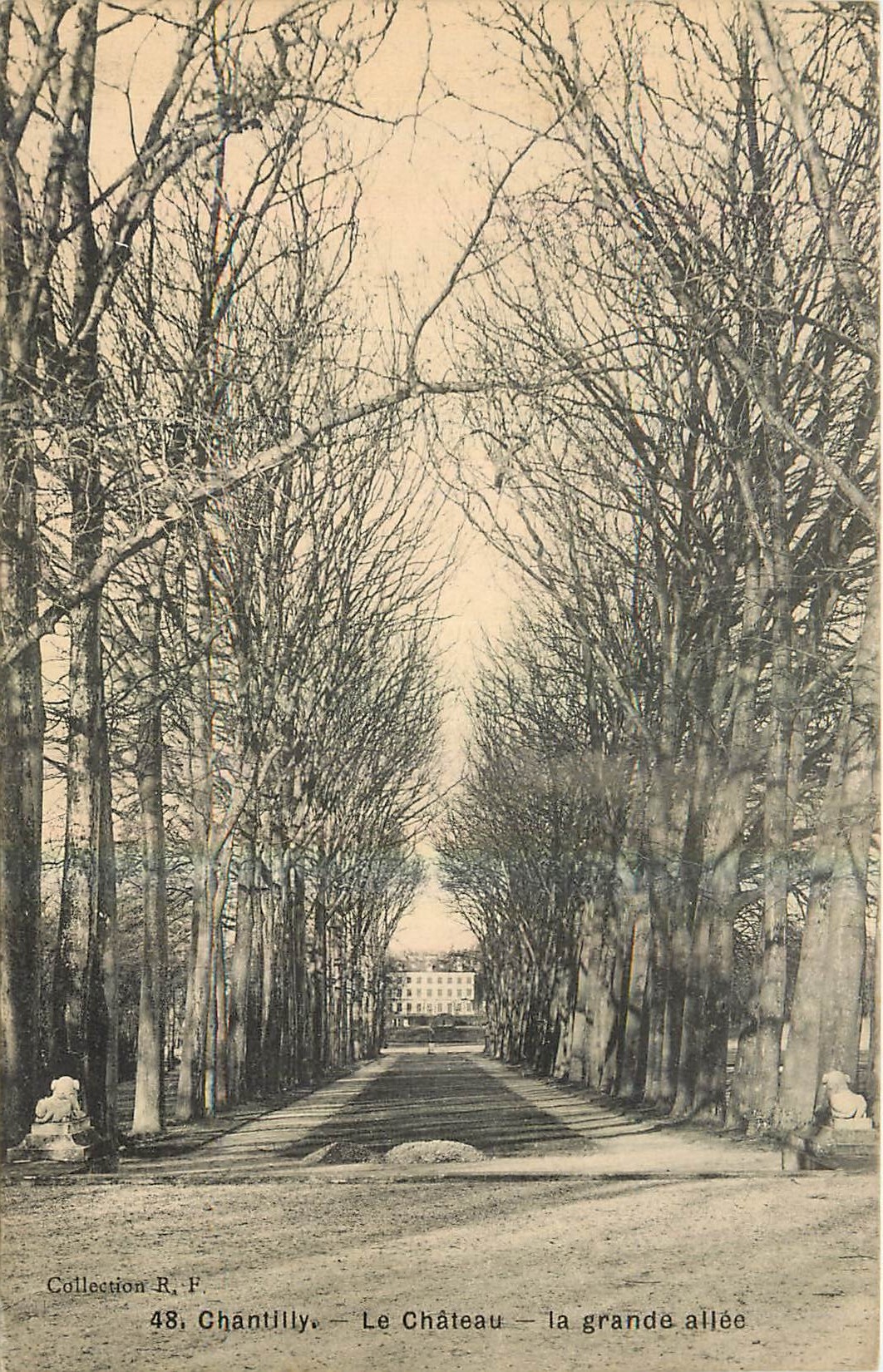CPA Chantilly le Chateau la Grande allee 