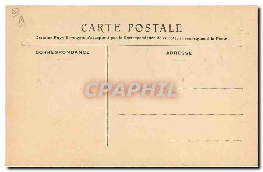CPA Chantilly le Chateau la Grande allee  — Rückseite