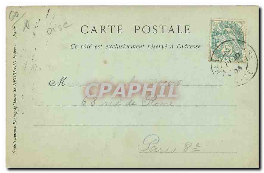 CPA Environs de v Chateau de la Reine Blanche  — Rückseite