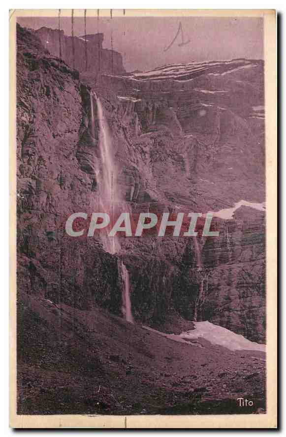 CPA Les Beaux Paysages de France Les Pyrenees Gavarnie La Grande Cascade 