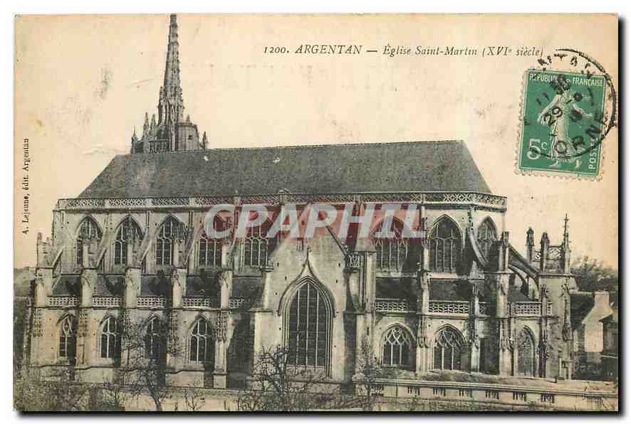 CPA Argentan Eglise Saint Martin 