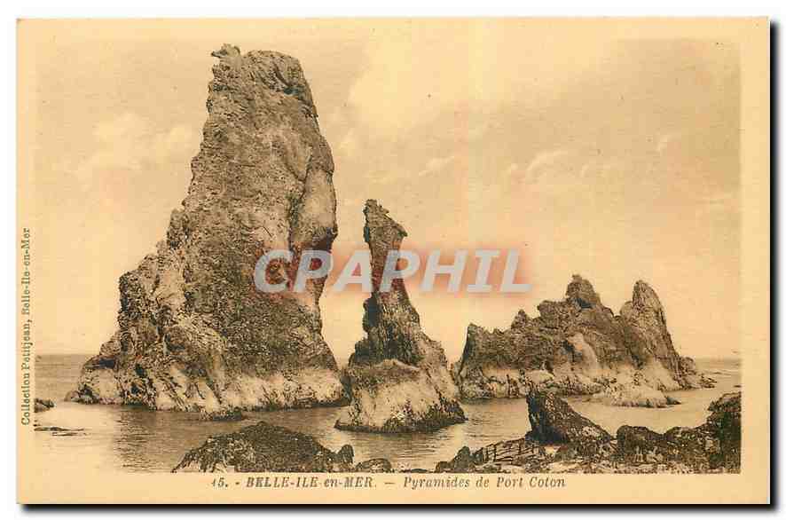 Belle-Île-en-Mer — Pyramides de Port-Coton — Collection Patijean, n°45