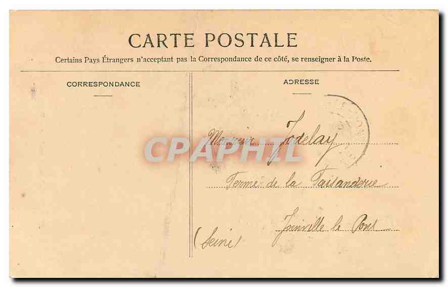 CPA Saint Germain en Laye Vierge des Anglais  — Back