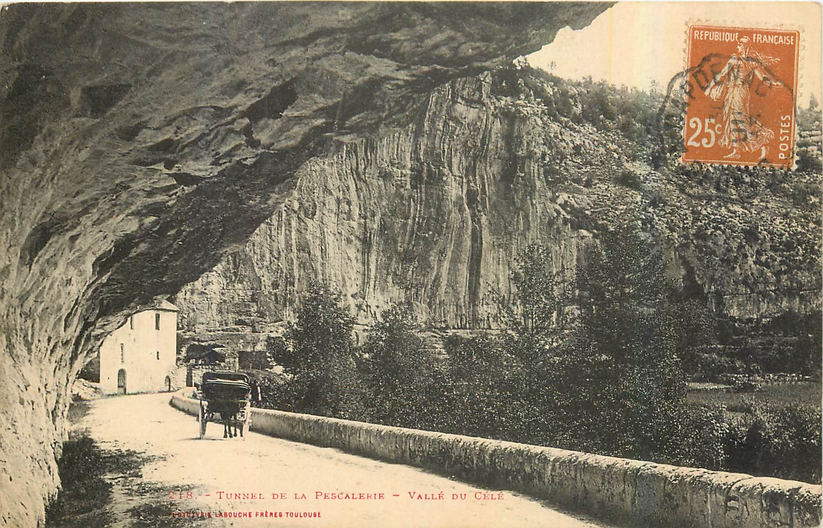 CPA Tunnel de la Pescalerie Valle du Cele
