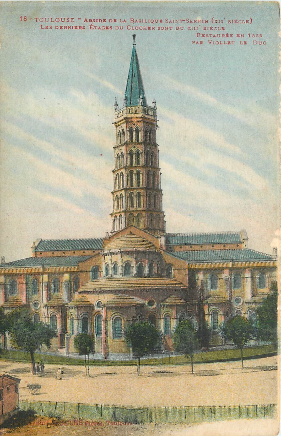 CPA Toulouse Abside de la Basilique Saint Sernin 