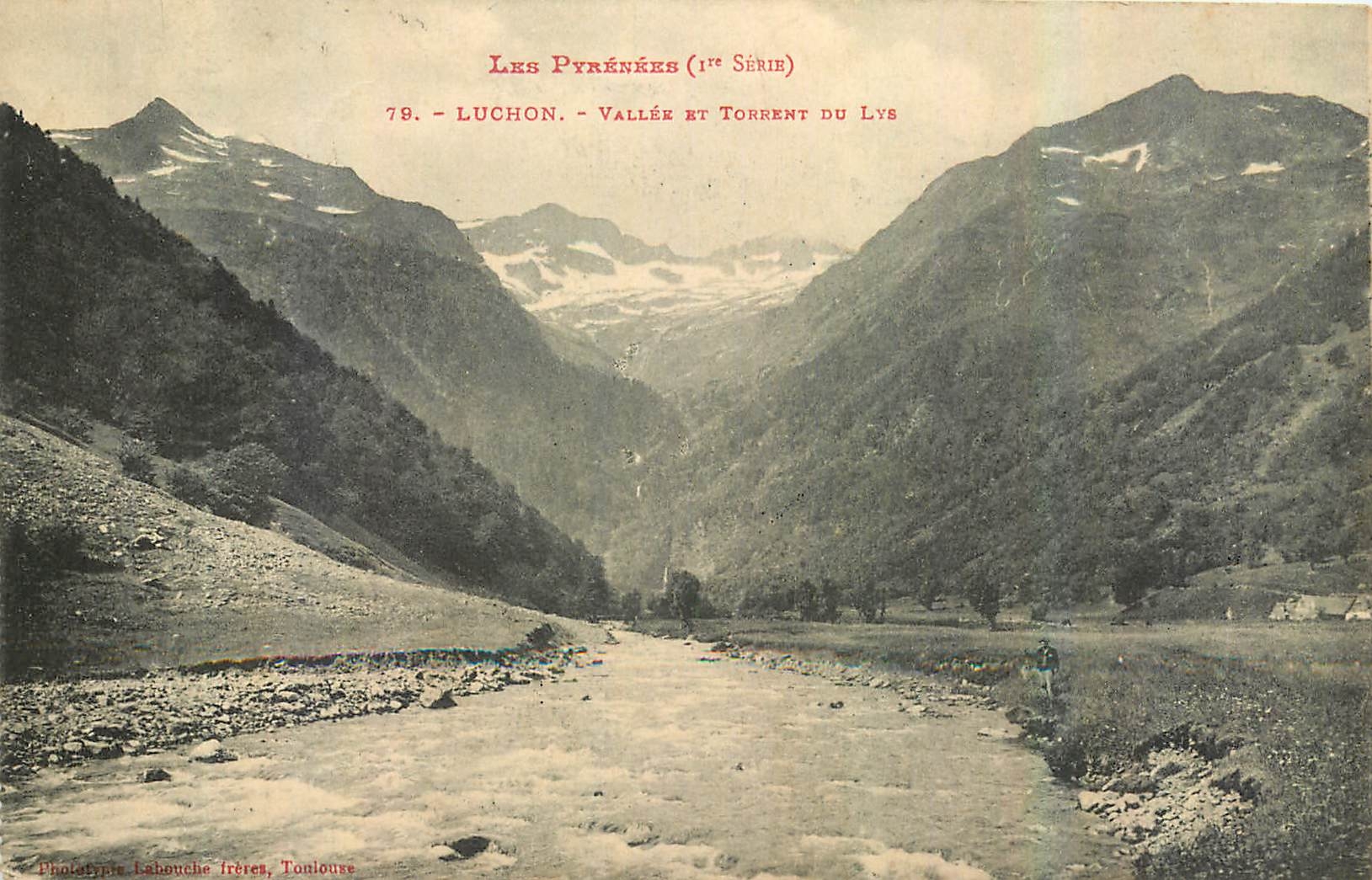 CPA Luchon Vallee et Torrent du Lys 