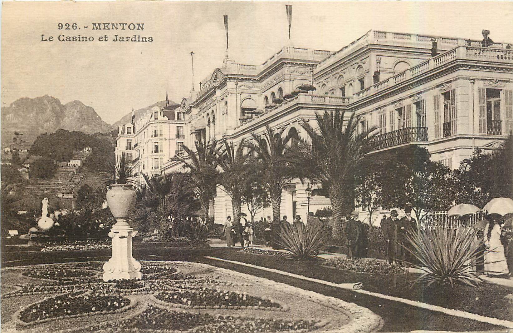 CPA Menton Le Casino et Jardins 