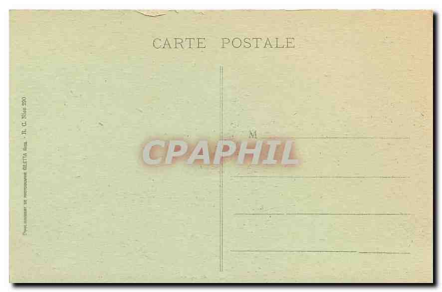 CPA Menton Le Casino et Jardins  — Rückseite