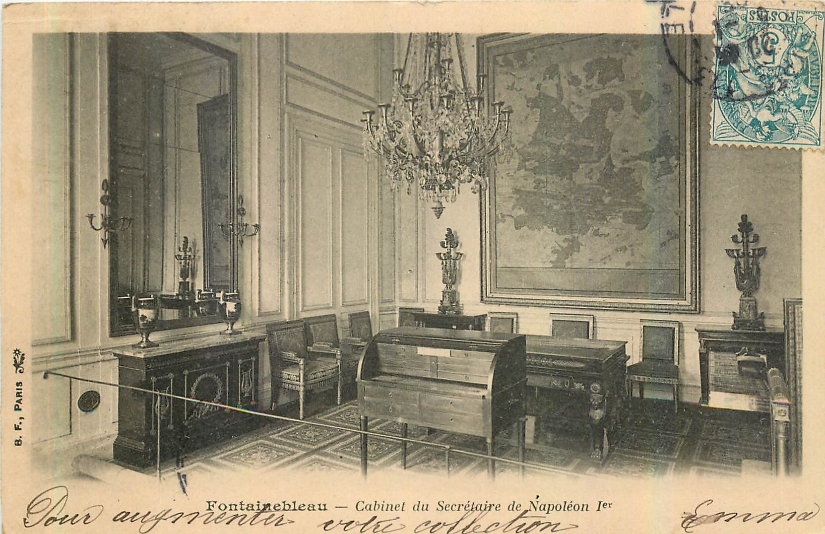 Fontainebleau — Cabinet du Secrétaire de Napoléon Ier — B.F., Paris