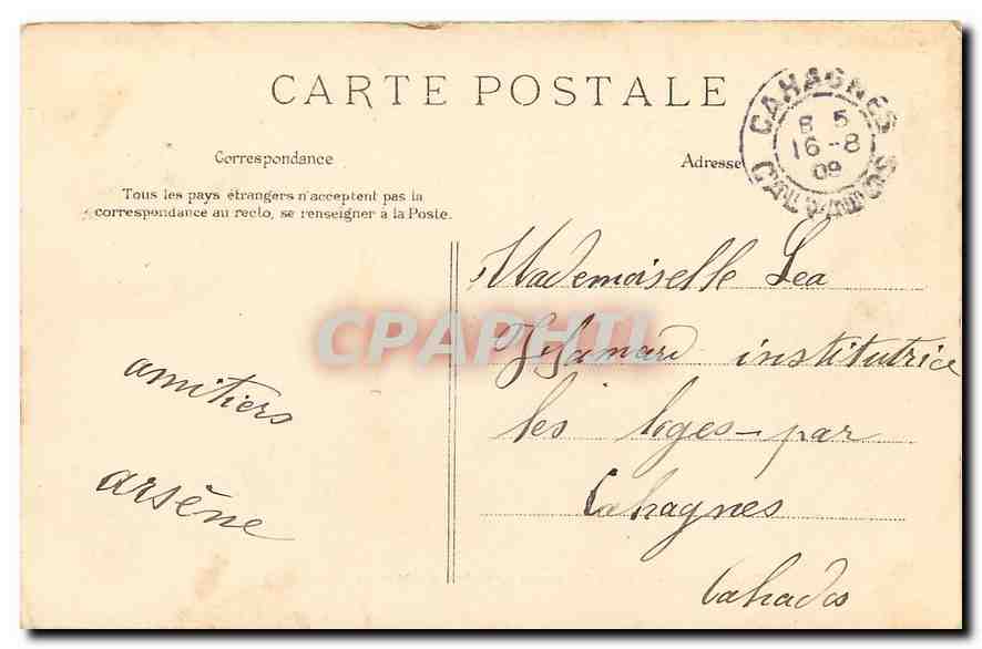 Paleis van Fontainebleau — Zaal van Madame de Maintenon — Uitgever É. L. D., n° 274 — Achterkant
