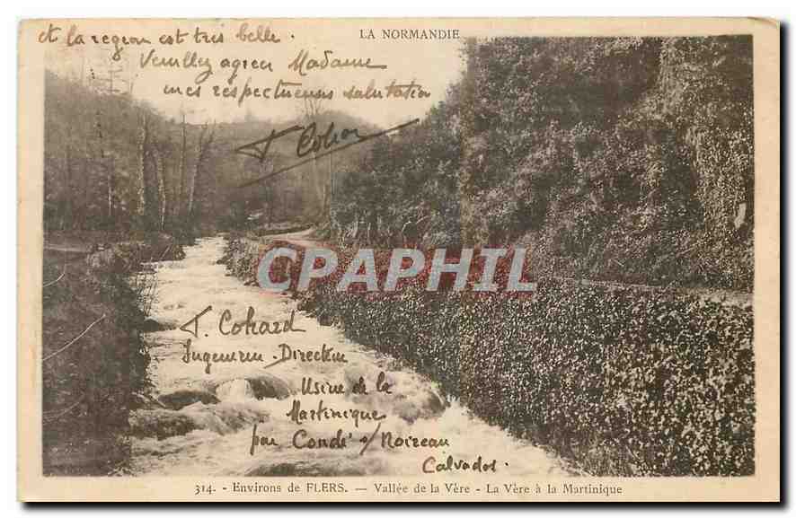 CPA La Normandie Environs de Flers Vallee de la Vere La Vere a la Martinique 