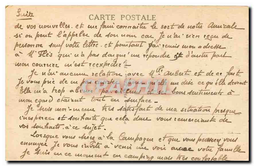 CPA La Normandie Environs de Flers Vallee de la Vere La Vere a la Martinique  — Rückseite