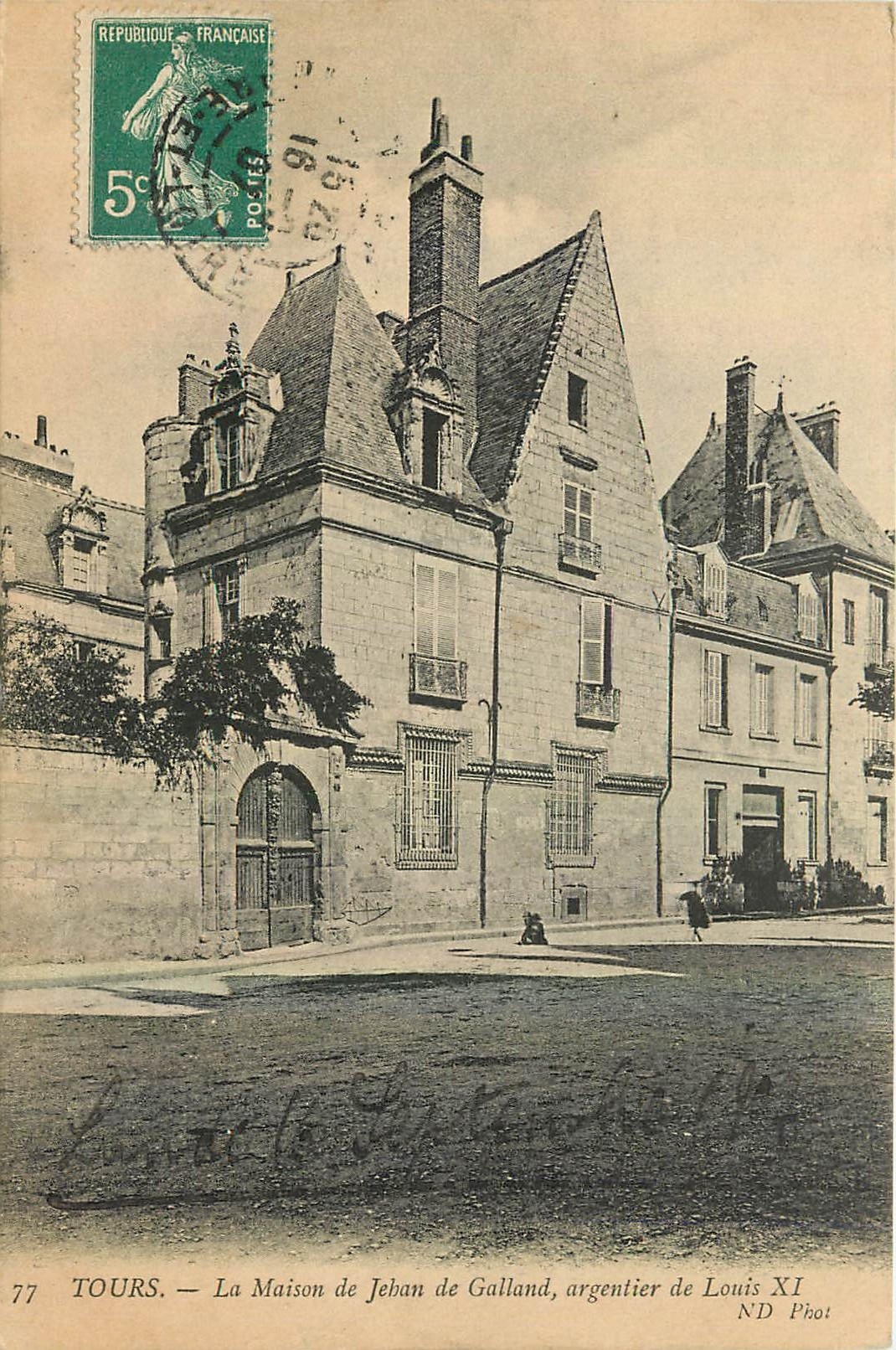 CPA Tours La Maison de Jehan de Galland argentier de Louis XI 