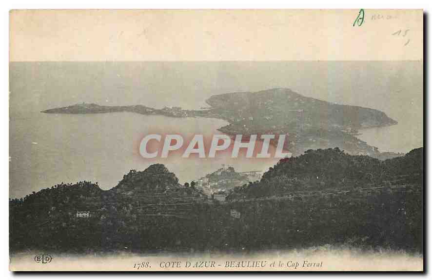 CPA Cote d'Azur Beaulieu et le Cap Ferrat 