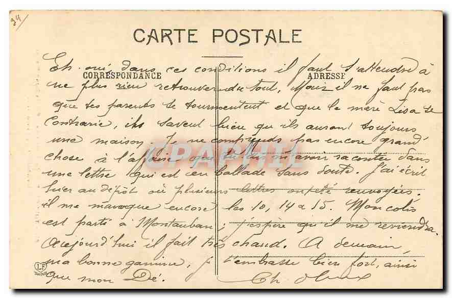 CPA Toulouse Interieur de l'Eglise Saint Pierre Les adorateurs — Rückseite