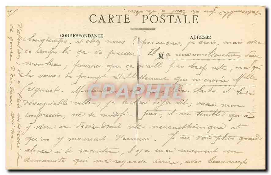 CPA Toulouse La Tour des Jacobins  — Verso