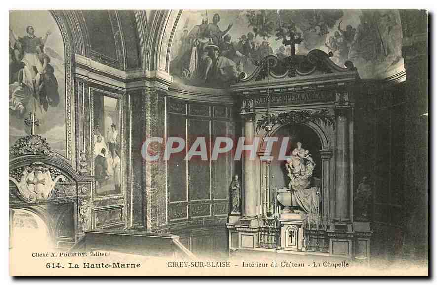 CPA La Haute Marne Cirey sur Blaise Interieur du Chateau La Chapelle 